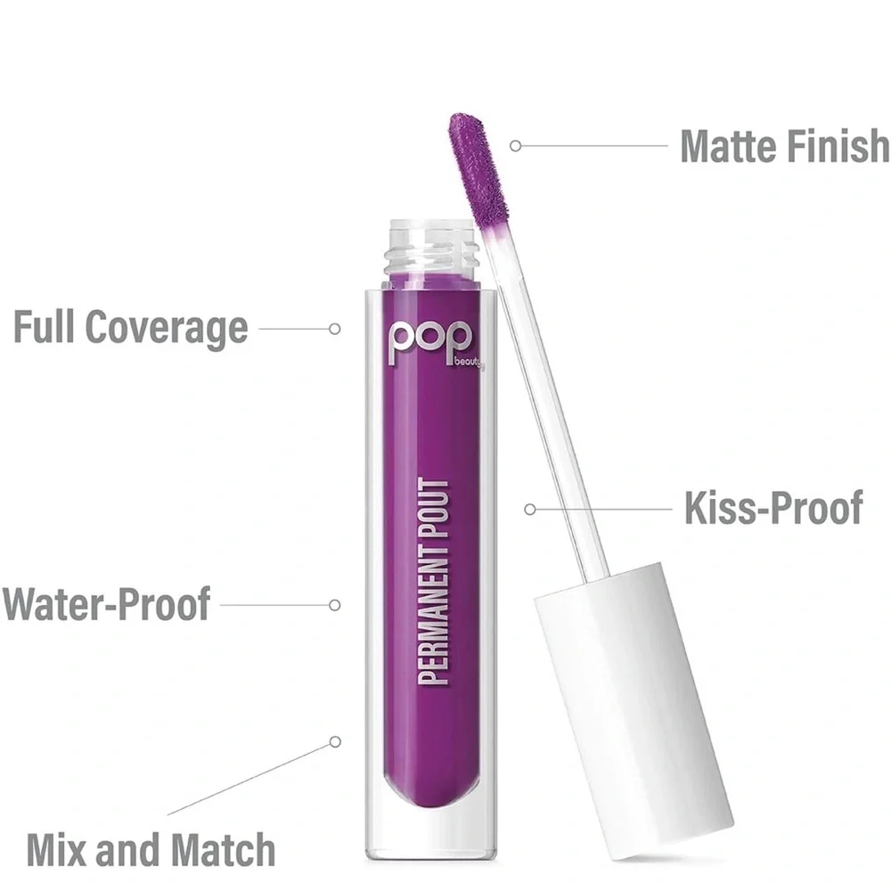 Pop Beauty Permanent Pout Lipstick -‎ Vivid Purple
